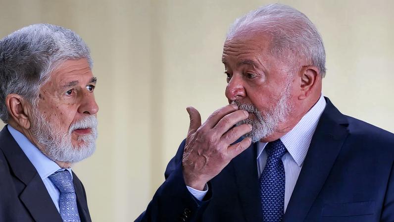 O ex-chanceler Celso Amorim e o presidente Lula, em junho de 2023. Foto: Fábio Rodrigues-Pozzebom/ Agência Brasil