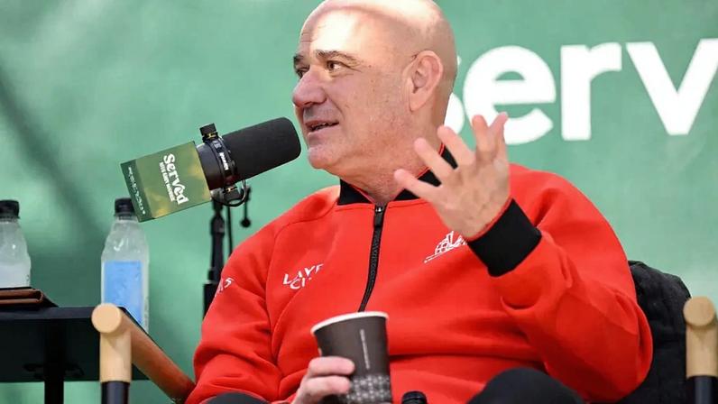 Andre Agassi na Laver Cup 2025 (Foto: Eakin Howard/ Getty Images via AFP)