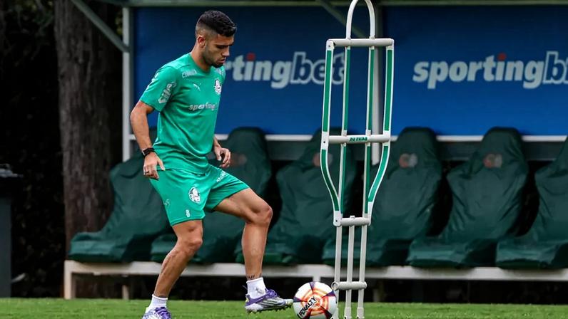 Andreas Pereira durante atividades na Academia de Futebol (Foto: Fabio Menotti/Palmeiras/by Canon)