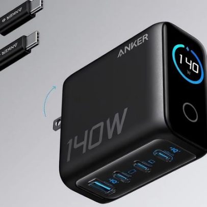 Carregador Anker 140W atinge menor preço do ano na Amazon