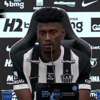 Cassierra é apresentado pelo Atlético-MG e celebra negociação bem-sucedida