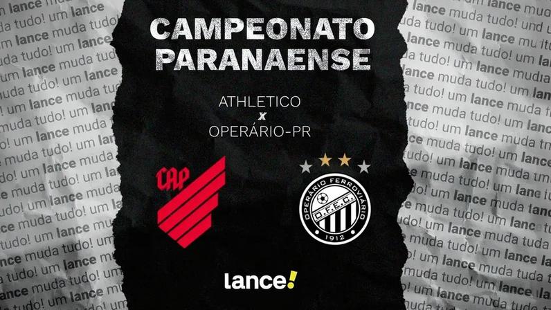 Athletico e Operário-PR jogam pelo estadual. Foto: Arte/Lance!