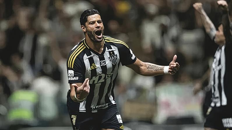 Hulk comemora gol do Atlético-MG contra o Bahia