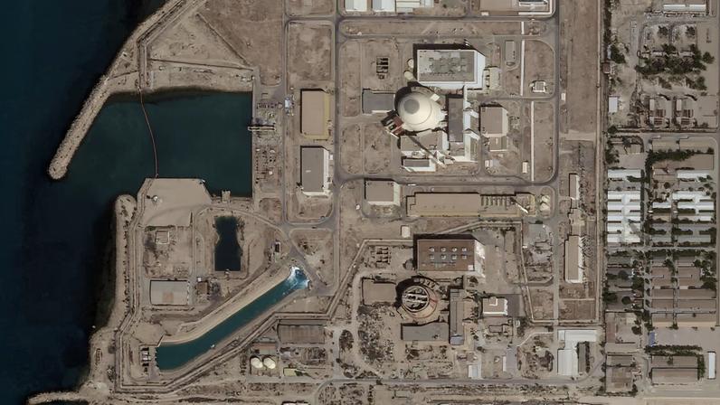 Satellite image shows the Bushehr Nuclear Power Plant, in Bushehr Province, Iran, May 26, 2025. 2025 Planet Labs PBC/Handout via REUTERS/File Photo
