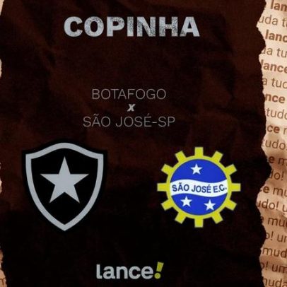 Botafogo x São José: como assistir ao vivo pela Copinha