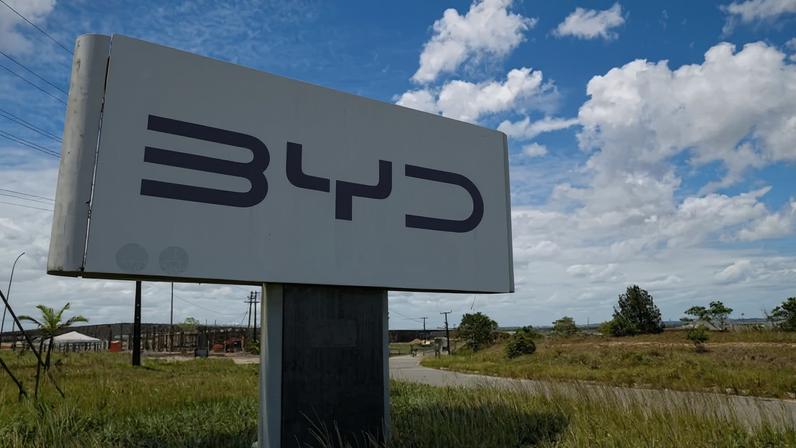Local de construção de fábrica da BYD em Camaçari, Bahia