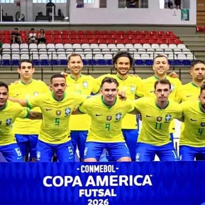 Brasil enfrenta Peru na semi da Copa América de futsal horário e transmissão