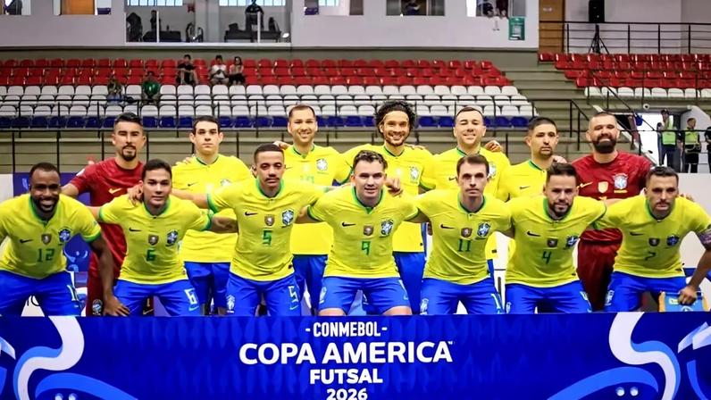 Brasil na Copa América de futsal 2026 (Foto: Staff Images/CBF)