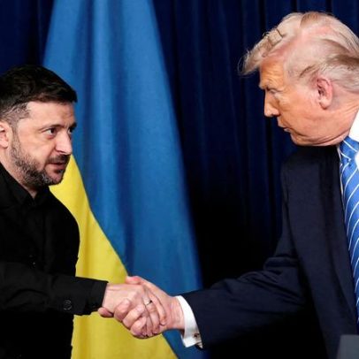 Zelenskiy chega a Davos para conversas com Trump