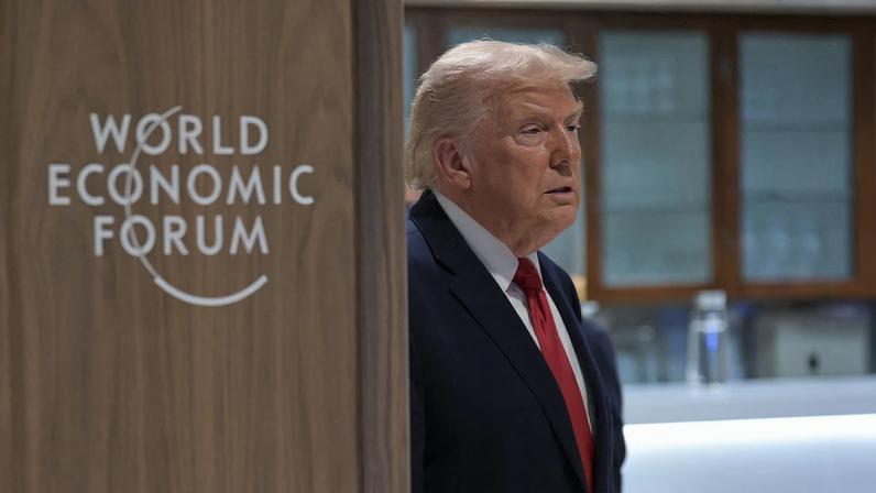 U.S. President Donald Trump attends the 56th annual World Economic Forum (WEF) in Davos, Switzerland, January 21, 2026. REUTERS/Romina Amato