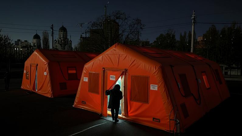 Power blackout in Kyiv