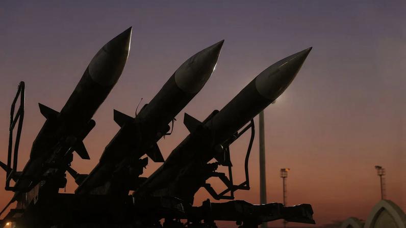 Iranian missiles are displayed at the Islamic Revolutionary Guard Corps(IRGC) Aerospace Force Museum in Tehran
