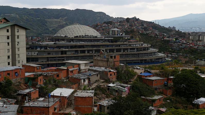 El Helicoide detention centre as Venezuela's government begins releasing some detainees, with the freeing of political prisoners marking a move long demanded by human rights groups, international bodies and opposition leaders, in Caracas, Venezuela, January 12, 2026. REUTERS/Gaby Oraa