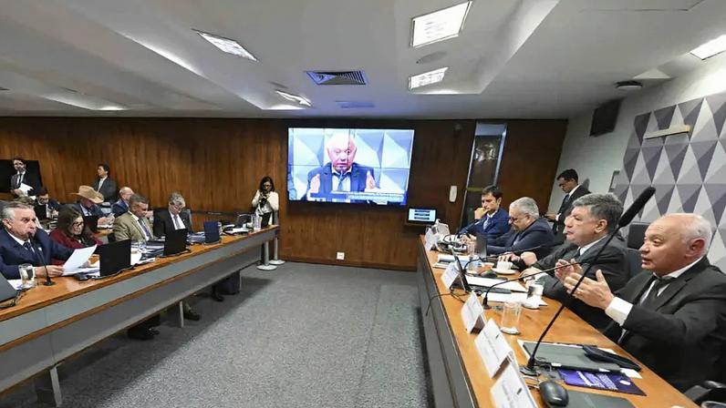 Sessão da CPMI do INSS de 03 de novembro (Foto: Carlos Moura / Agência Senado)