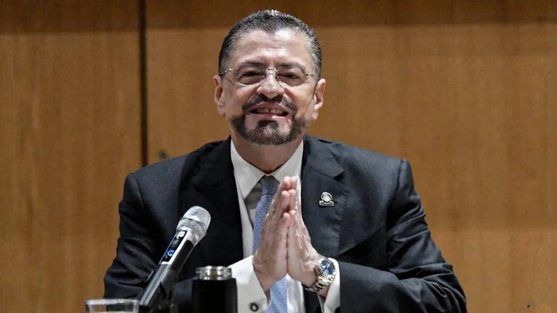 O presidente da Costa Rica, Rodrigo Chaves. Foto: Ezequiel Becerra/AFP