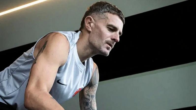 Pablo Vegetti na pré-temporada de 2026 do Vasco (Foto: Matheus Lima/Vasco)