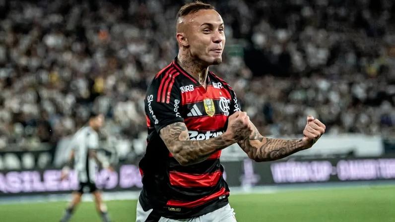 Cebolinha vibra ao comemorar gol contra o Botafogo (Foto: Rafael Sacharny / Agência Enquadrar)
