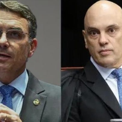 Flávio chama Moraes de "abjeto" após negarem domiciliar Bolsonaro