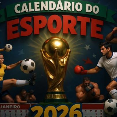 Calendário esportivo de 2026 com a Copa do Mundo em foco