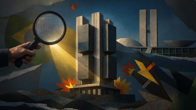 Embate entre TCU e Banco Central revela movimento para preservar Banco Master (Foto: Ilustração Gazeta do Povo - com DALL-e)