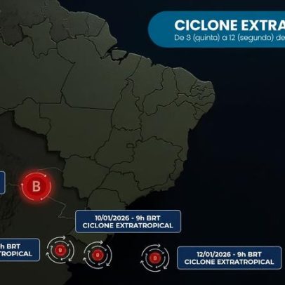 Ciclone extratropical afeta o Sul do Brasil com impactos esperados