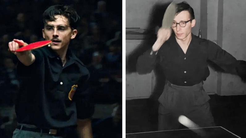 Conheça Marty Reisman, o verdadeiro Marty Supreme (Foto: Monatagem Lance!)