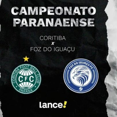 Coritiba x Foz do Iguaçu: transmissão, horário e escalações do Paranaense 2026