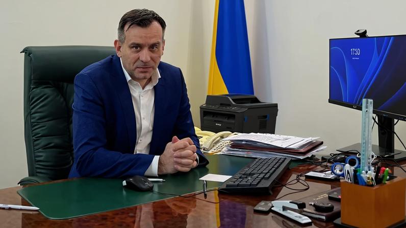 Oleh Didenko, the chairman of the Ukraine's Central Election Commission, speaks during an interview with Reuters, amid Russia's attack on Ukraine, in Kyiv, Ukraine January 14, 2026. REUTERS/Yuliia Dysa