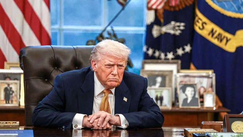 U.S. President Donald Trump is interviewed by Reuters at the White House