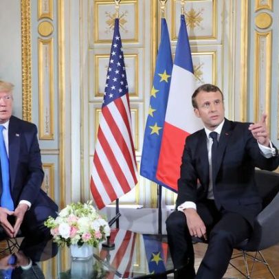 Trump compartilha mensagens de Macron oferecendo encontro do G7 após Davos