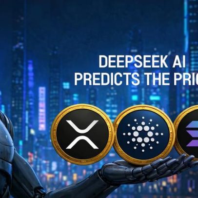 IA DeepSeek prevê preço de XRP, Cardano e Solana até fim de 2026