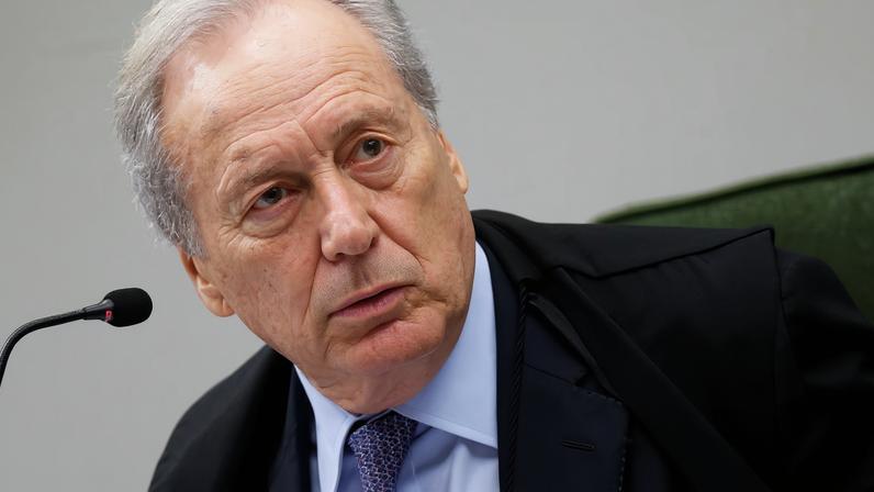 Judge Ricardo Lewandowski attends a session of the Supreme Court in Brasilia