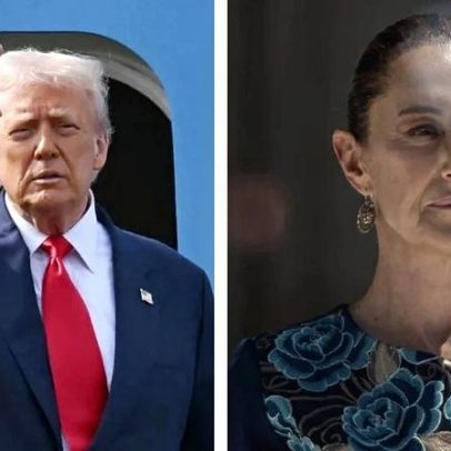 Trump afirma ter tido conversa produtiva com presidenta do México