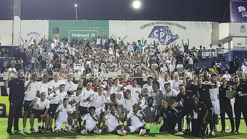 Equipe do Santos na Copinha
