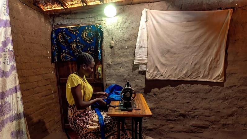 Solar-powered lights afford residents more hours to work or study. Image courtesy of Kondwani Jere/SolarAid.