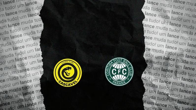 FC Cascavel e Coritiba jogam pelo estadual, na Arena da Baixada. Foto: Arte/Lance!