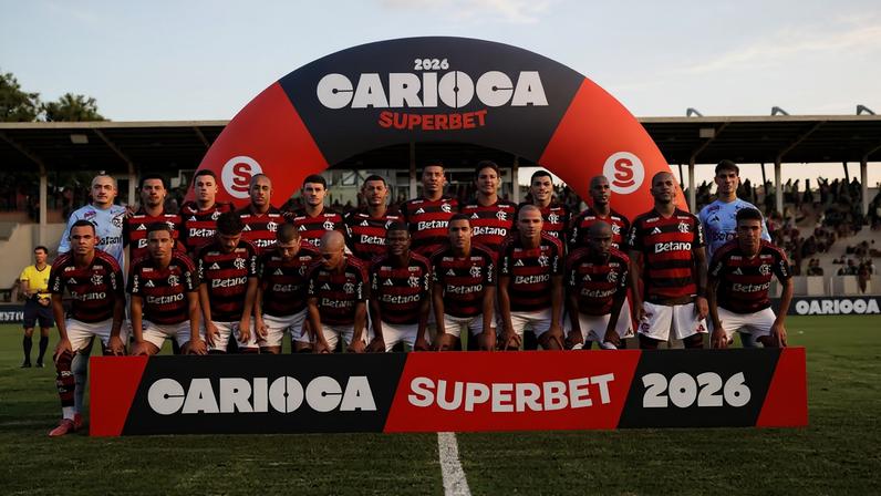 Flamengo estreou com o time sub-20 no Carioca, diante da Portuguesa (Foto: Adriano Fontes/Flamengo)