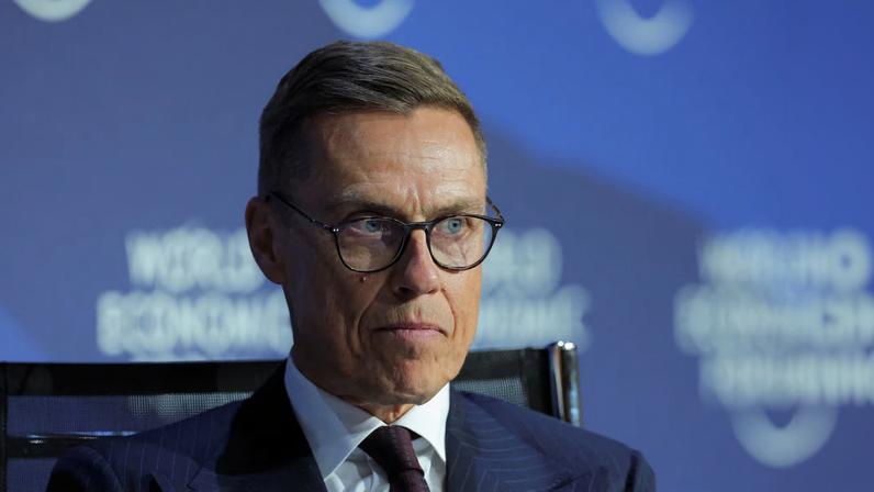 Finland's President Alexander Stubb attends the 56th annual World Economic Forum (WEF) meeting in Davos, Switzerland, January 22, 2026. REUTERS/Denis Balibouse