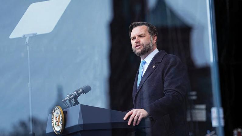 U.S. Vice President JD Vance speaks during the annual "March for Life" in Washington, D.C., U.S., January 23, 2026. REUTERS/Aaron Schwartz