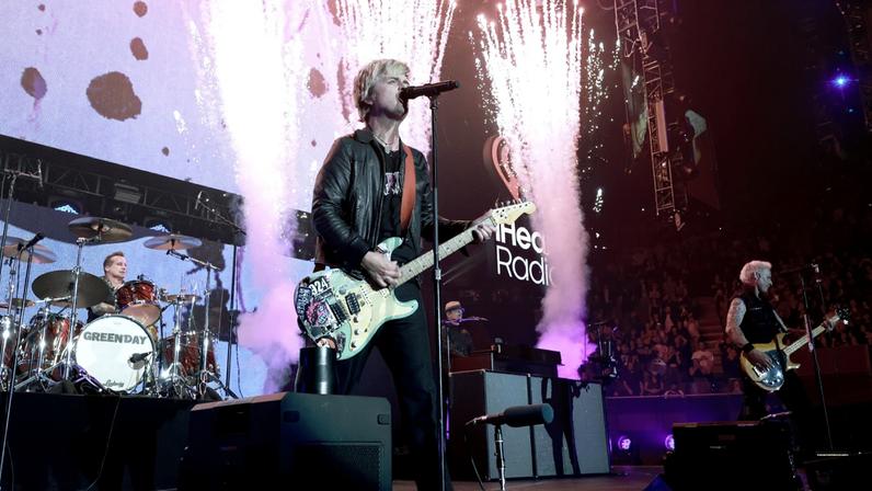 Green Day performing at the 2026 iHeartRadio ALTer EGO presented by Capital One at The Kia Forum on January 17, 2026 in Inglewood, California.