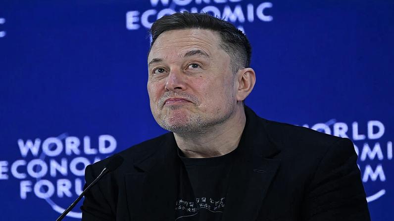 Elon Musk participou do Fórum Econômico Mundial, em Davos
