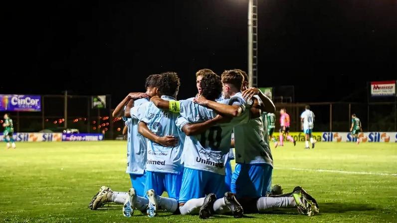 Grêmio x Chapecoense, pela terceira fase da Copinha 2026. Foto: Angelo Pieretti/Grêmio FBPA