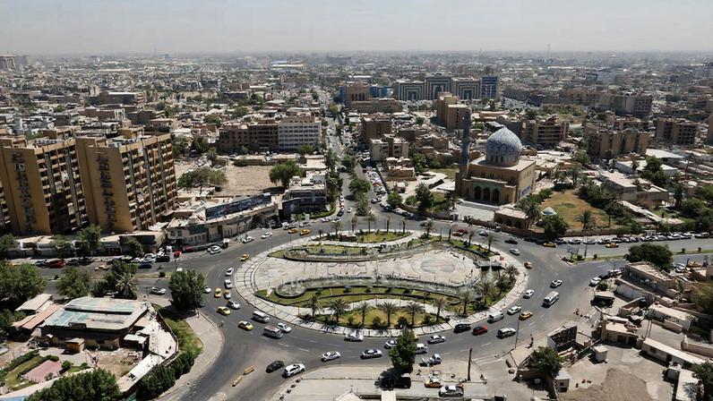 A general view shows al-Firdous Square in Baghdad, Iraq July 27, 2022. REUTERS/Ahmed Saad