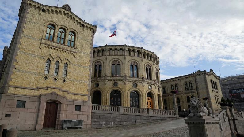 A general view shows Norway's parliament in Oslo, Norway September 6, 2025. REUTERS/Tom Little
