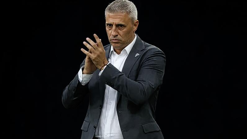 Hernán Crespo, treinador do São Paulo, em partida contra o Corinthians