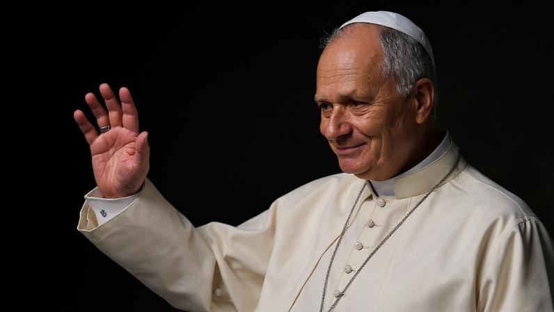 Pope Leo XIV gestures during the weekly general audience in the Paul VI Hall at the Vatican, January 7, 2026.