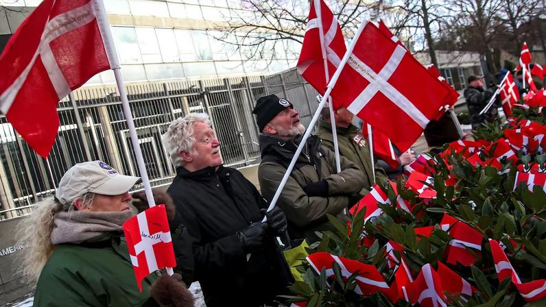 Danish veterans protest in Copenhagen following Trump's statements about NATO soldiers in Afghanistan