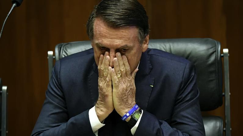 Jair Bolsonaro, ex-presidente condenado e preso pela trama golpista. Foto: Nelson ALMEIDA / AFP