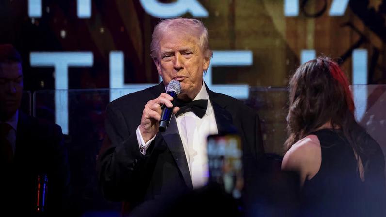 U.S. President Donald Trump speaks on the day of a New Year's Eve party at his Mar-a-Lago Club in Palm Beach, Florida, U.S., December 31, 2025. REUTERS/Jonathan Ernst
