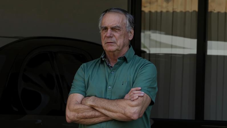 O ex-presidente Jair Bolsonaro, em 11 de setembro de 2025, durante prisão domiciliar. Foto: Sergio Lima/AFP